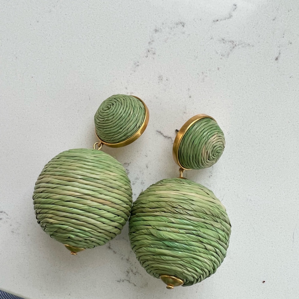 Green earrings